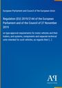 European Parliament and Council of the European Union: Regulation (EU) 2019/2144 of the European Parliament and of the Council of 27 November 2019, Buch