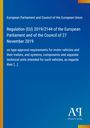 European Parliament and Council of the European Union: Regulation (EU) 2019/2144 of the European Parliament and of the Council of 27 November 2019, Buch