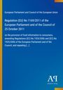 European Parliament and Council of the European Union: Regulation (EU) No 1169/2011 of the European Parliament and of the Council of 25 October 2011, Buch