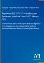 Text über EU-Regulation und Rolle der European Medicines Agency. Blau mit Logo des Antiphon Verlags unten rechts.
