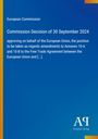"European Commission, Commission Decision of 30 September 2024. Blaues Design mit gelbem Rand, AQ Logo."