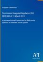 Titel: "Commission Delegated Regulation (EU) 2019/945"; Verlag: Antiphon Verlag; blauer Hintergrund mit gelbem Rand.