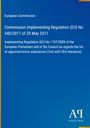 European Commission: Commission Implementing Regulation (EU) No 540/2011 of 25 May 2011, Buch