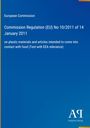 Text: "Commission Regulation (EU) No 10/2011". Blau mit EU- und Antiphon-Verlag-Logo.