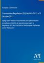 Der Text beschreibt die EU-Verordnung 965/2012 der Europäischen Kommission vom 5. Oktober 2012 zu technischen Anforderungen.