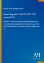 Council of the European Union, Regulation (EU) 2025/202 of 30 January 2025. Blaues Design mit Logo unten rechts.