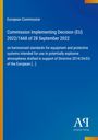 Text zur EU-Entscheidung über harmonisierte Standards in explosiven Umgebungen. Blaues Design mit Antiphon Verlag Logo.