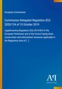 Text im Bild: 
Europäische Kommission, Delegierte Verordnung (EU) 2020/124 vom 15. Oktober 2019. Blaues Dokumentencover.