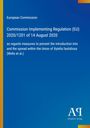 Text über Maßnahmen zur Vermeidung der Ausbreitung von Xylella fastidiosa in der EU. Blau mit einem Logo unten.