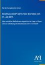 Titel: "Rat der Europäischen Union, Beschluss (GASP) 2015/1333". Blaues Hintergrunddesign, Logo "AR Antiphon Verlag".