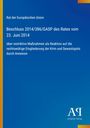 "Rat der Europäischen Union: Beschluss 2014/386/GASP, 23. Juni 2014, Maßnahmen gegen Krim-Annexion."

Blauer Hintergrund mit Verlagstag.