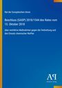 Rat der Europäischen Union: Beschluss (GASP) 2018/1544 des Rates vom 15. Oktober 2018, Buch