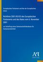 "Richtlinie 2001/83/EG" in Weiß auf Blau, oben gelber Streifen. Rechts unten weißes "AQ" Logo, "Antiphon Verlag".
