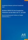 Text: Richtlinie 2009/81/EG, Europäisches Parlament, 13. Juli 2009. Blaues Cover mit gelbem Rand.