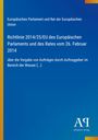 Text: Richtlinien der EU zur Auftragsvergabe im Wasserbereich. Blaues Design mit gelben Rand und Verlagssymbol.