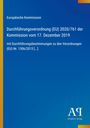 Text der Europäischen Kommission zur Durchführungsverordnung (EU) 2020/761 vom 17. Dezember 2019; blau-gelber Hintergrund.
