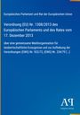 Blaue Fläche mit Text: "Europäisches Parlament und Rat der Europäischen Union. Verordnung (EU) Nr. 1308/2013..." Unten rechts "Antiphon Verlag".
