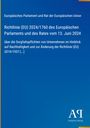Text: Richtlinie (EU) 2024/1760, Juni 2024, Sorgfaltspflichten, Nachhaltigkeit. Ansicht einer blauen Seite mit einem Logo unten.