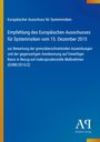 Titel: Empfehlung des Europäischen Ausschusses für Systemrisiken vom 15. Dezember 2015. Blaues Design. Logo: Antiphon Verlag.