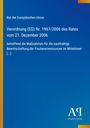 Deckblatt in Blau mit gelbem Streifen. Titel: "Verordnung (EG) Nr. 1967/2006" und Verlag "Antiphon Verlag" unten rechts.