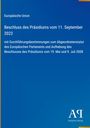 Europäische Union, Beschluss des Präsidiums vom 11. September 2023. Blaues Cover, Antiphon Verlag-Logo.