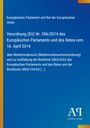 Europäische Verordnung zu Marktmissbrauch, Nr. 596/2014, vom 16. April 2014, blaue Hintergrundfarbe, Antiphon Verlag-Logo.