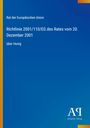 Text: "Richtlinie 2001/110/EG über Honig", blauer Hintergrund, Logo unten rechts, vertikaler gelber Streifen links.