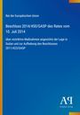 Blauer Hintergrund, Text: "Rat der Europäischen Union, Beschluss über Maßnahmen in Sudan". Unten Logo: "Antiphon Verlag".
