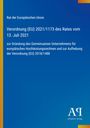 Titel: Verordnung (EU) 2021/1173, Rat der EU. Blaues Design, vertikaler gelber Streifen links, Logo unten rechts.