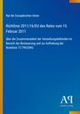 "Richtlinie 2011/16/EU des Rates vom 15. Februar 2011" steht oben. Blau mit gelben und roten Akzenten.