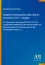 "Delegierte Verordnung (EU) 2020/1818", blaue und orange Farbverläufe, "Antiphon Verlag" unten, EU-Thema.