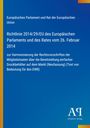 Europäisches Parlament; Richtlinie 2014/29/EU zur Harmonisierung von Rechtsvorschriften für Druckbehälter; blaues Design.