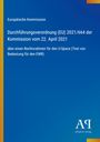 Europäische Regelung über U-Space vom 22. April 2021, Titel illustriert auf blauem Hintergrund. Rechts unten Verlagslogo.