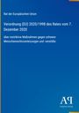 Text über Verordnung (EU) 2020/1998 zu Menschenrechtsverletzungen. Blau mit Logo unten rechts.
