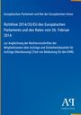Text über EU-Richtlinie zu Aufzügen. Blaue Hintergrundfarbe. Logo unten: "Antiphon Verlag".