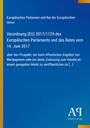Text zu Verordnung (EU) 2017/1129, blaues Cover, weißer Text, farbiges Logo unten.