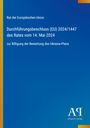 Rat der Europäischen Union: Durchführungsbeschluss (EU) 2024/1447 des Rates vom 14. Mai 2024, Buch