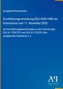 Europäische Kommission, Titel der Verordnung und Datum. Blaues Design mit gelben Akzenten, Verlagslogo unten rechts.