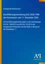 Europäische Kommission: Durchführungsverordnung (EU) 2020/1988 der Kommission vom 11. November 2020, Buch