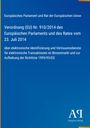 Verordnung (EU) Nr. 910/2014 über elektronische Identifizierung. Blauer Hintergrund, unten rechts Verlagslogo.