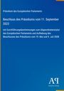 Präsidiumsbeschluss vom 11. September 2023, Aufhebung älterer Beschlüsse. Blaues Design, "Antiphon Verlag"-Logo.