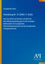 Verordnung Nr. 31 (EWG) 11 (EAG), Europäische Union, blauer Hintergrund, gelber Streifen links, Logo "AΑ Antiphon Verlag".