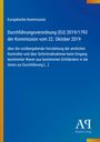 Europäische Kommission, Durchführungsverordnung (EU) 2019/1793, 22. Oktober 2019, Verstärkung der Kontrollen.