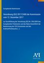 Text über Verordnung (EU) 2017/2400 der Kommission. Blaues Design, links gelber Streifen, unten rechts Logo.