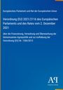 Europäische Verordnung über Agrarpolitik von 2021. Blauer Hintergrund, "Antiphon Verlag" Logo unten rechts.