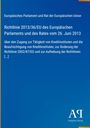 Text über EU-Richtlinie, Zugang zu Kreditinstituten. Blauer Hintergrund, weißer Schriftzug, Logo unten rechts.