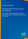 Rat der Europäischen Union. Verordnung (EU) Nr. 401/2013 vom 2. Mai 2013. Blaues Cover, Antiphon Verlag Logo.