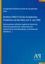 "Richtlinie 2000/31/EG des Europäischen Parlaments und des Rates vom 8. Juni 2000" auf blauem Hintergrund. Logo unten.