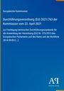 Europäische Kommission, Durchführungsverordnung (EU) 2021/763, Antiphon Verlag-Logo, blauer Hintergrund.
