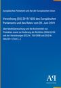 Text: "Verordnung (EU) 2019/1020 des Europäischen Parlaments und des Rates vom 20. Juni 2019". Blauer Hintergrund, Logo unten.